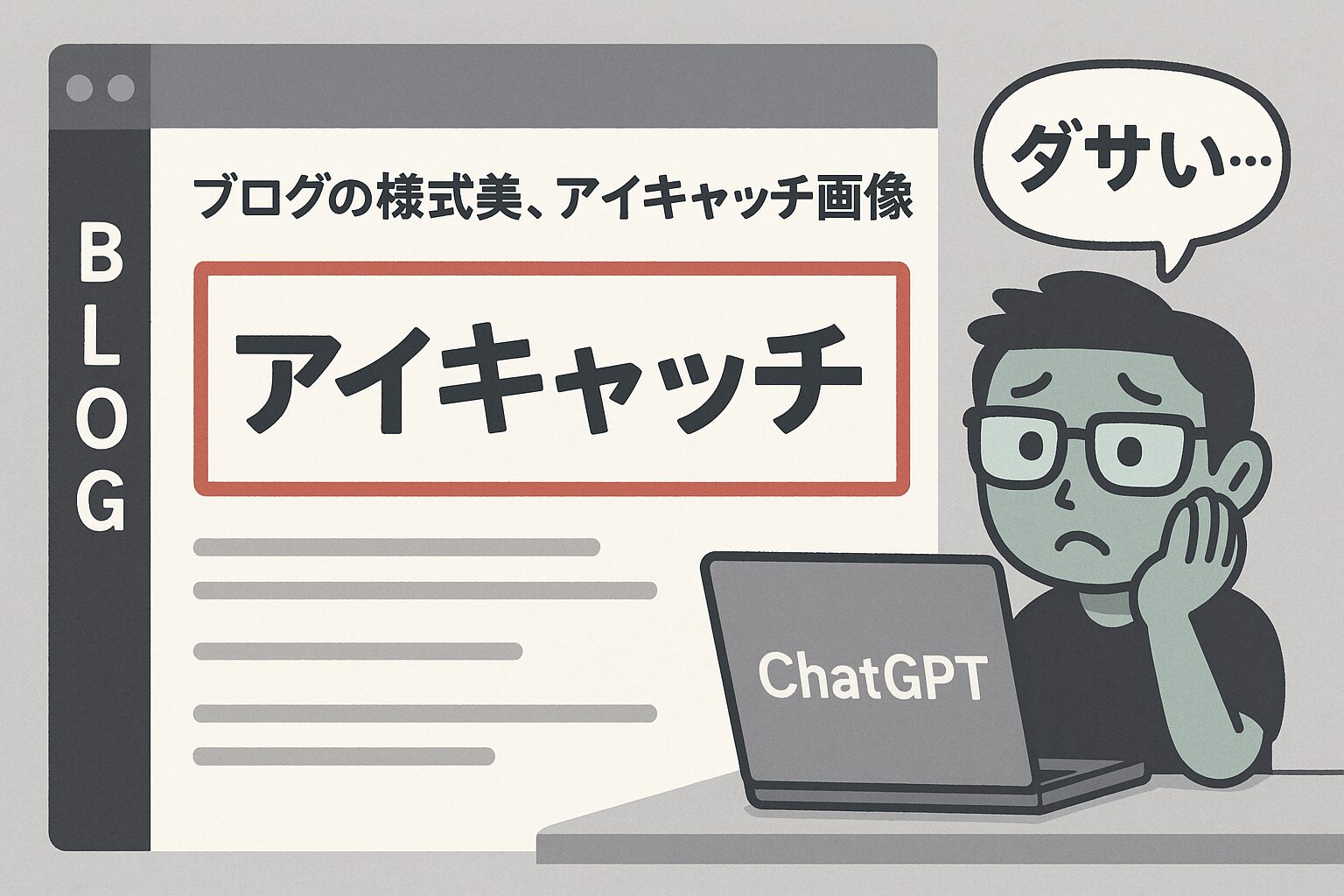 ダサいアイキャッチ画像